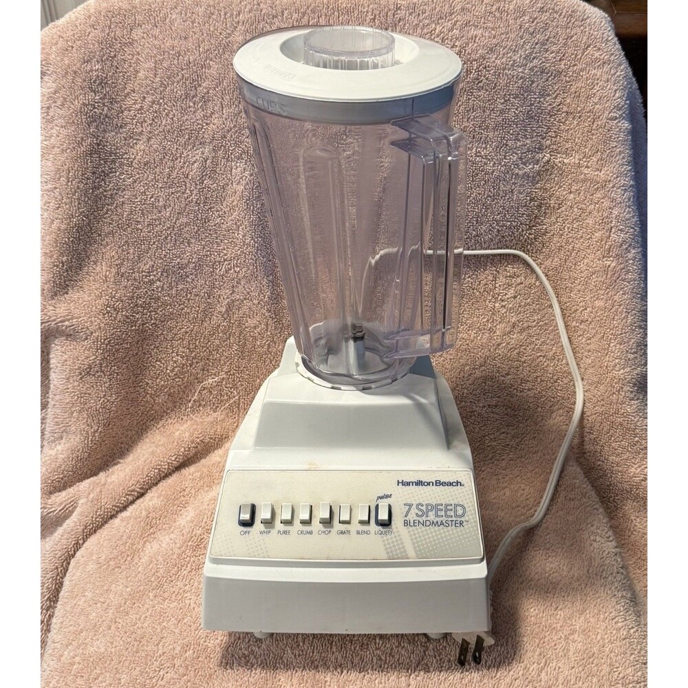 Vintage Hamilton Beach 7 Speed Blendmaster Model 600WP Blender